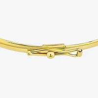 Girls 14K Gold Round Bangle Bracelet