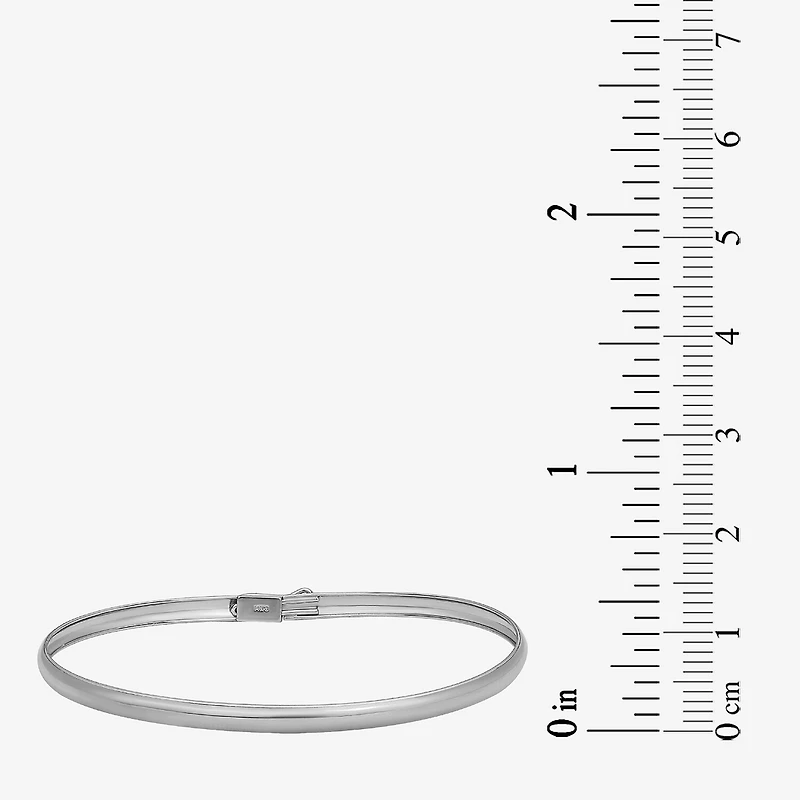 Girls 14K Gold Round Bangle Bracelet