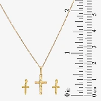 Girl's 14K Gold Cross 2-pc. Jewelry Set