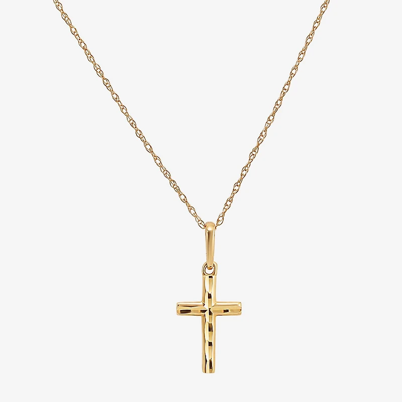 Girl's 14K Gold Cross 2-pc. Jewelry Set