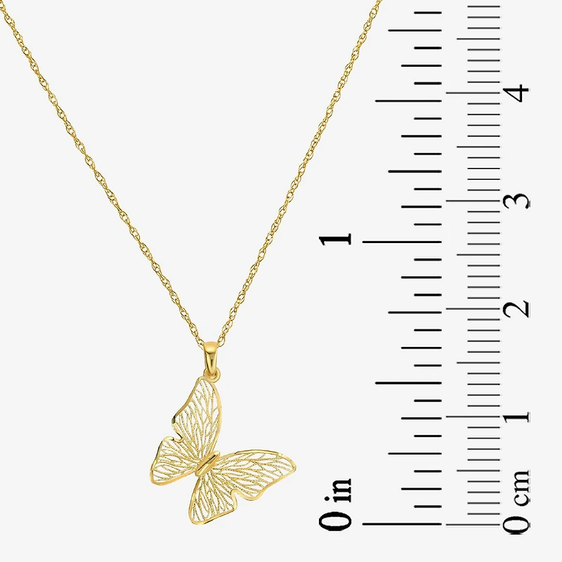Made in Italy Womens 14K Gold Butterfly 2-pc. Jewelry Set