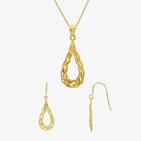 Womens 14K Gold Pear 2-pc. Jewelry Set