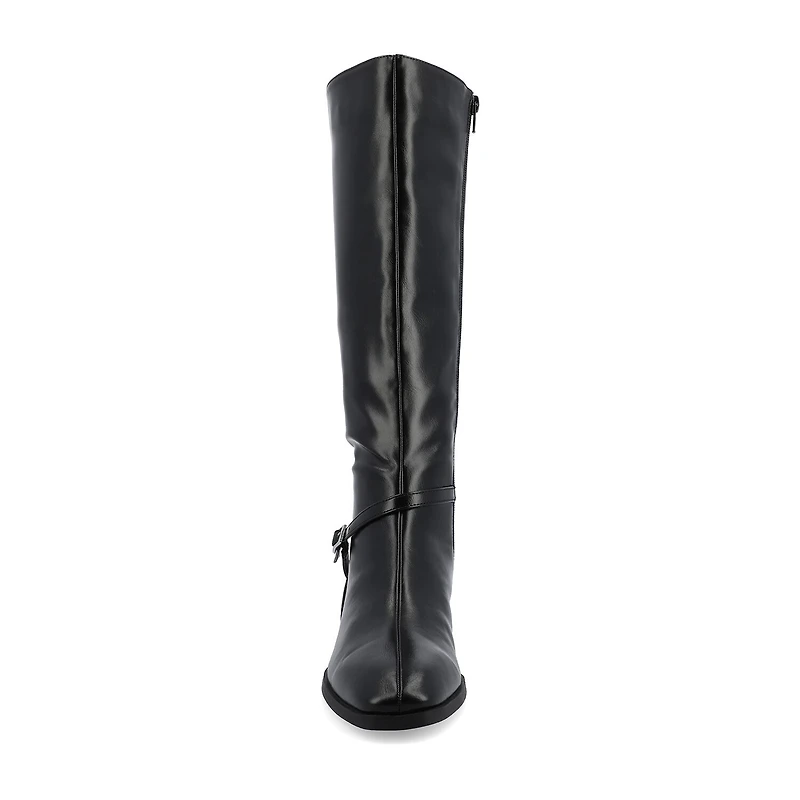 Journee Collection Womens Rhianah Stacked Heel Dress Boots