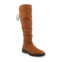 Journee Collection Womens Mirinda Stacked Heel Slouch Boots