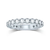 2 CT.T.W. Natural Diamond 14K White Gold Eternity Band