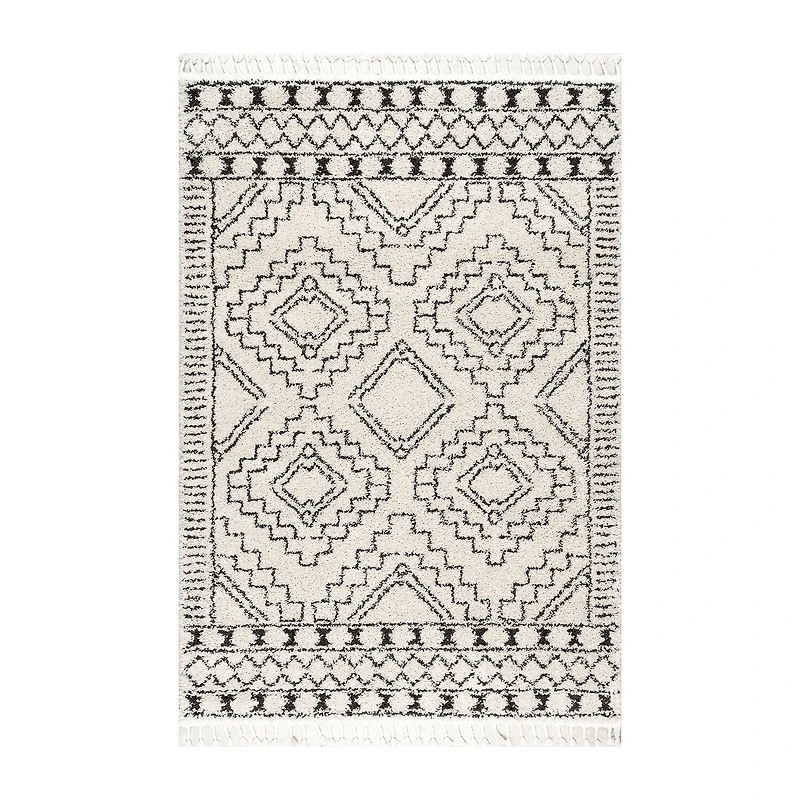 nuLoom Vasiliki Moroccan Tribal Tassel Area Rug