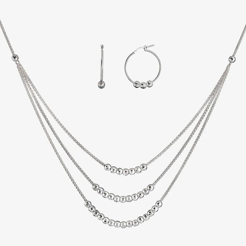 Made in Italy Womens Sterling Silver 2-pc. Jewelry Set