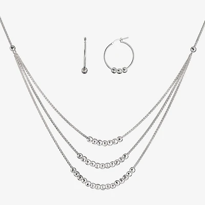 Made in Italy Womens Sterling Silver 2-pc. Jewelry Set