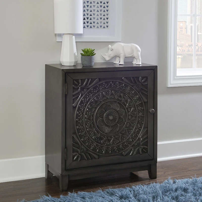 Linon Gristmill Living Room Collection Accent Cabinet