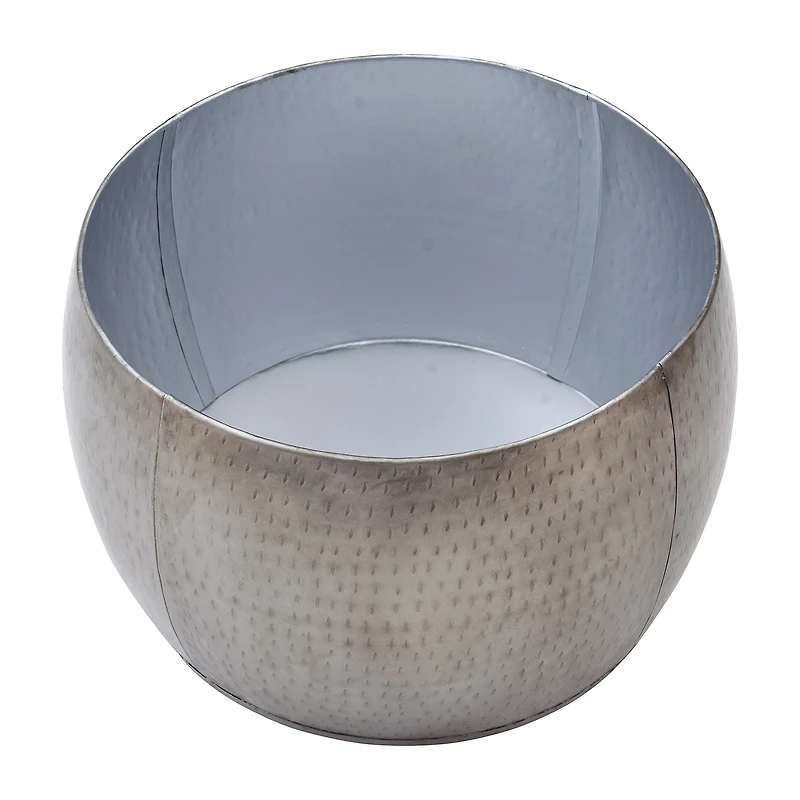 Kirkglen Metal Storage Drum Accent Table