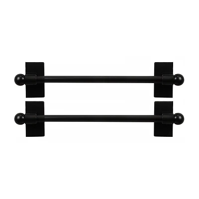 Rod Desyne 2pk Self Adhesive 7/16 Adjustable Curtain