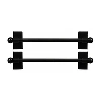 Rod Desyne 2pk Self Adhesive 7/16 Adjustable Curtain