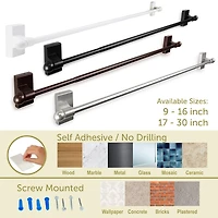 Rod Desyne Self Adhesive 7/16 Adjustable Curtain