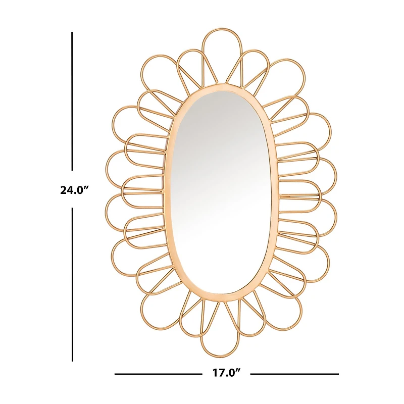 Safavieh Rime Wall Mount Oval Wall Mirror