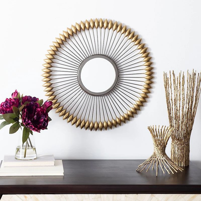 Safavieh Rulan Wall Mount Round Wall Mirror