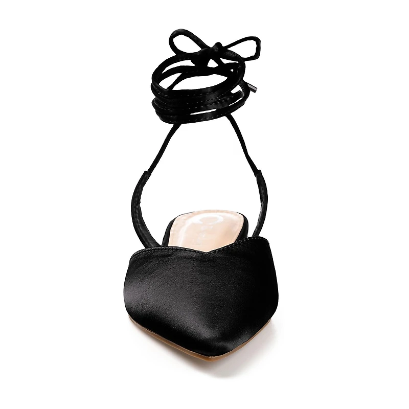 Journee Collection Theia Womens Pointed Ballet Flats