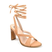 Journee Collection Adalee Womens Round Open Toe Stacked Heel Pumps
