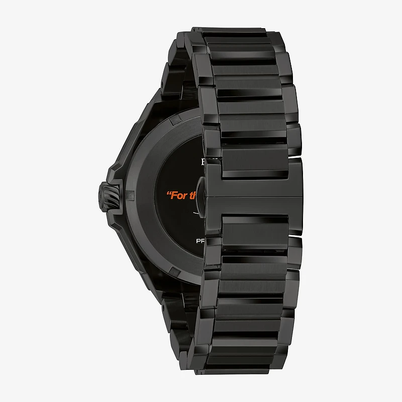 Bulova Marc Anthony Precisionist X Mens Diamond Accent Black Stainless Steel Bracelet Watch 98d183