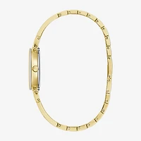 Bulova Marc Anthony Modern Bangle Womens Diamond Accent Gold Tone Stainless Steel Bangle Watch 97p164