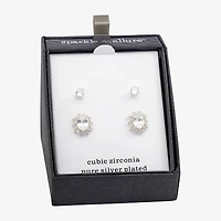 Sparkle Allure Cubic Zirconia 12.6mm Stud Earrings