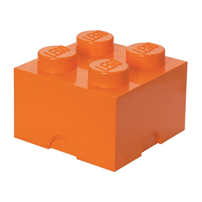 LEGO® Storage Brick 4 Bright Orange Toy Box