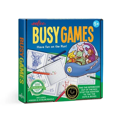 Eeboo Busy Game Set Travel Set Ages 5+ 8-pc. Travel Game