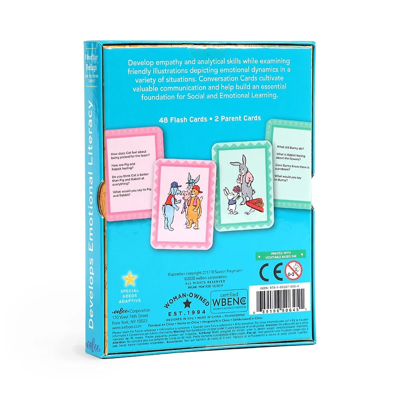 Eeboo I Heard Your Feelings Conversation Flash Cards Discovery Toy