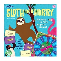Eeboo Sloth In A Hurry Action Board Game 141-pc. Board Game