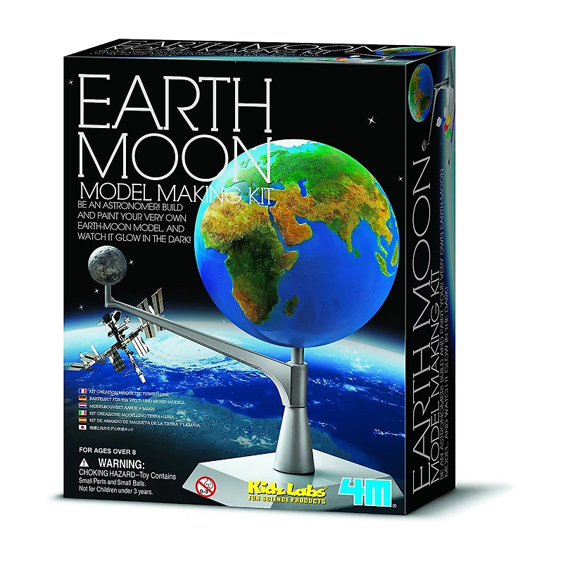 Toysmith 4m Kidzlabs Earth And Moon Model Kit Discovery Toy