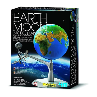 Toysmith 4m Kidzlabs Earth And Moon Model Kit Discovery Toy