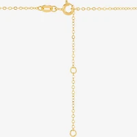 (H-I / Si1-Si2) Womens 1/10 CT. T.W. Lab Grown White Diamond 14K Gold Over Silver Sterling Silver Butterfly 18 Inch Pendant Necklace