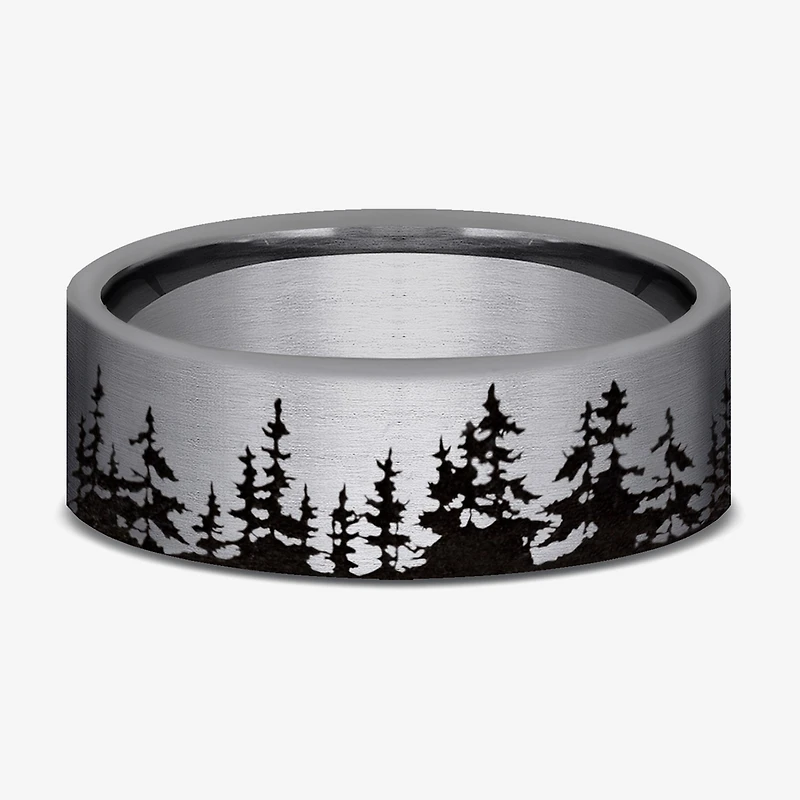 Mens 8MM Tantalum Wedding Band