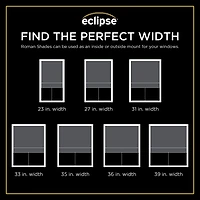 Eclipse Evangeline Cordless Blackout Roman Shade