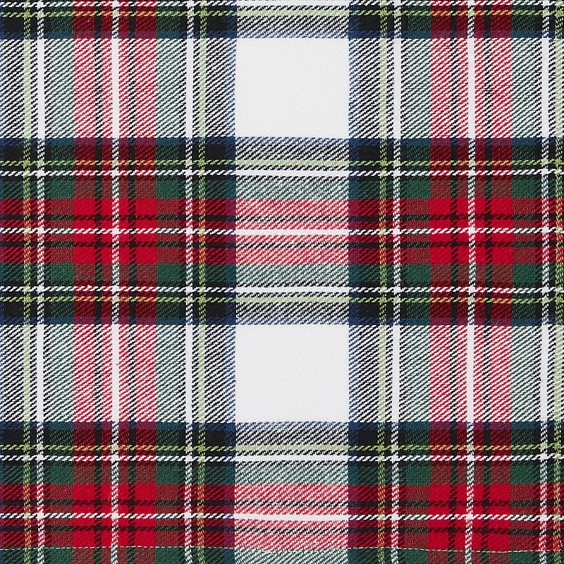 Threadmade Christmas Plaid 70x70 Tablecloth