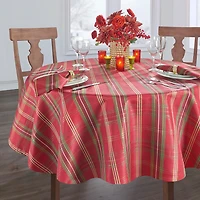 Elrene Home Fashions Shmg Plaid Tablecloth