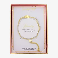 Gratitude & Grace Womens Cubic Zirconia Butterfly Bolo Bracelet