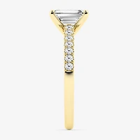 Limited Quantities! (G \ Vs1-Vs2) Womens 1 1/2 CT. T.W. Lab Grown White Diamond 14K Gold Side Stone Engagement Ring