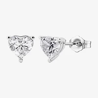 Womens Lab Created White Sapphire Sterling Silver Heart 2-pc. Jewelry Set