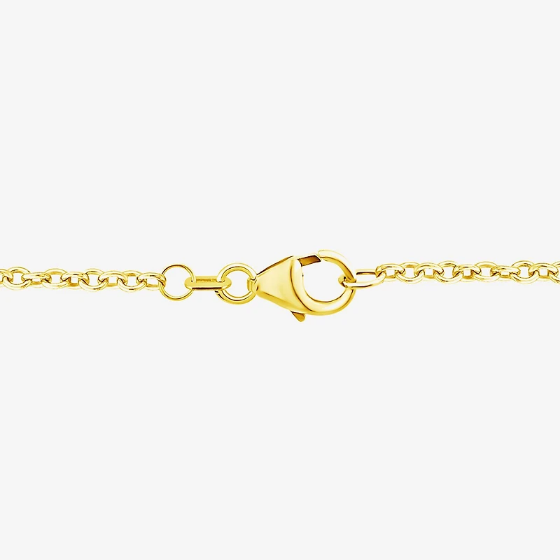 (F / Si2) Womens 1 CT. T.W. Lab Grown White Diamond 10K Gold 18 Inch Pendant Necklace