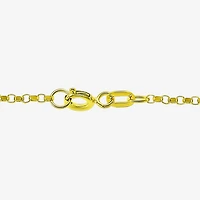 Made in Italy Womens 14K Gold 18 Inch Rolo Chain Necklace