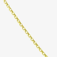 Made in Italy Womens 14K Gold 18 Inch Rolo Chain Necklace