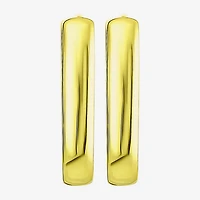Gold Addiction Womens 10K Gold 14.5mm Hoop Earrings