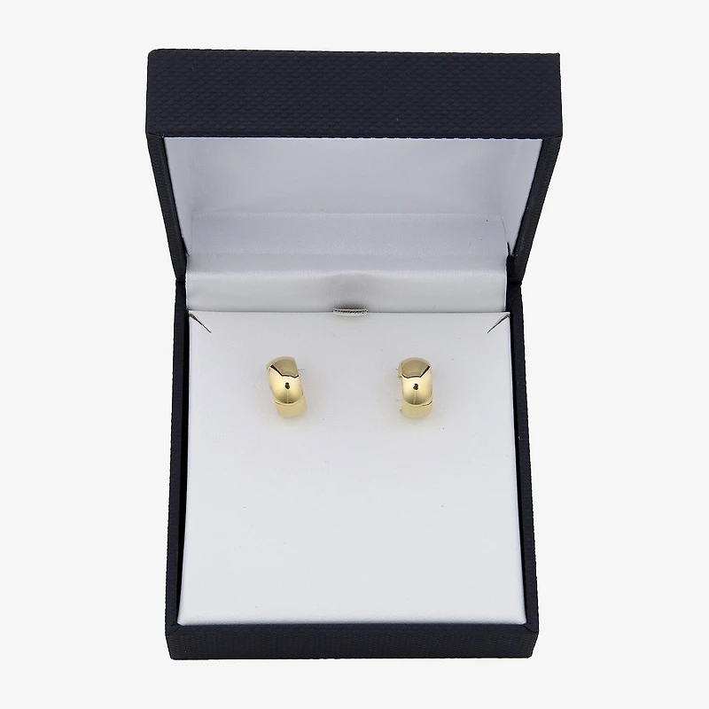 Gold Addiction Womens 10K Gold 14.5mm Hoop Earrings