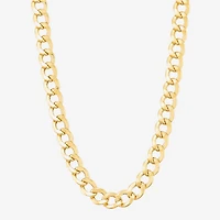 Bonded Brilliance Womens 14K Gold Bonded With Sterling Silver Inch Link Chain Necklace