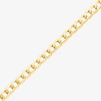 Bonded Brilliance Womens 14K Gold Bonded With Sterling Silver Inch Link Chain Necklace