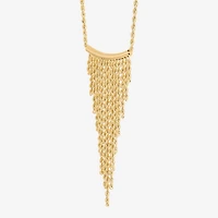 Womens 10K Gold 17 Inch Statement Necklace