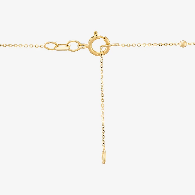 Gold Addiction Womens 10K Gold Heart 17 Inch Pendant Necklace