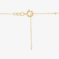 Gold Addiction Womens 10K Gold Heart 17 Inch Pendant Necklace