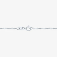 Yes, Please! (G-H / Si2-I1) Womens Diamond Accent Lab Grown White Diamond Sterling Silver Heart 18 Inch Pendant Necklace
