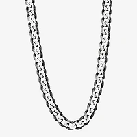 Made in Italy Mens Sterling Silver 24 Inch Curb Chain Necklace